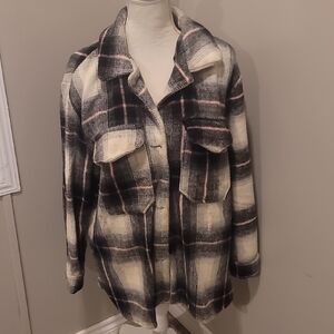Flannel Jacket Miss Selfie Size L